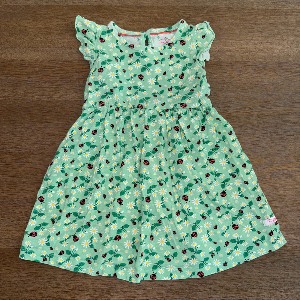 Ruffle Butts Cotton Jersey Ladybug Dress.